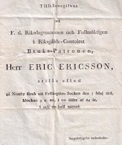 Eric Ericsson Tare (1718 - 1793) - Genealogy