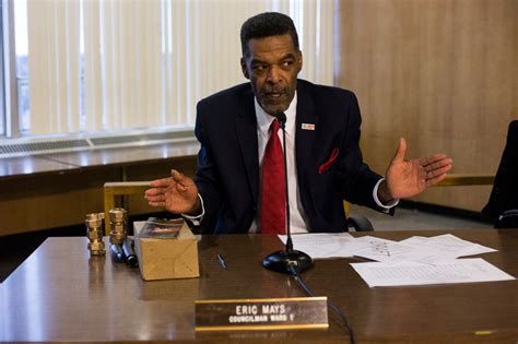 Eric Mays, a Flint city councilman known for his passionate, confrontational style, has died at 65. He's pictured here in a December 20, 2023, file photo. Flint City Councilman Eric Mays has died. He was 65.