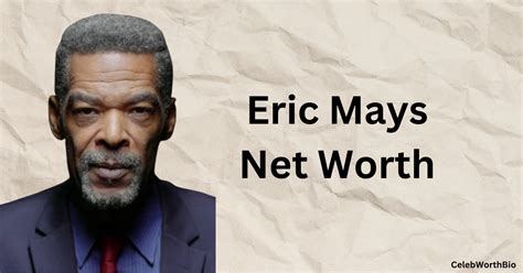 Eric mays salary. Feb 10, 2024 · Eric Mays Net Worth. As of 2023, Eric Mays net worth is estimated at $100 million. This wealth results from investments spanning different industries, coupled with his philanthropic efforts. Mays demonstrates his philanthropic inclination by devoting time and resources to various causes. 