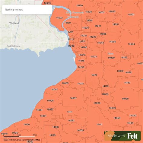Erie County Zip Code Map Map Vector