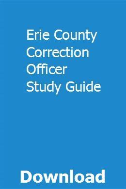 Erie county correction officer study guide. - Testi e documenti per un corso di diritto internazionale.