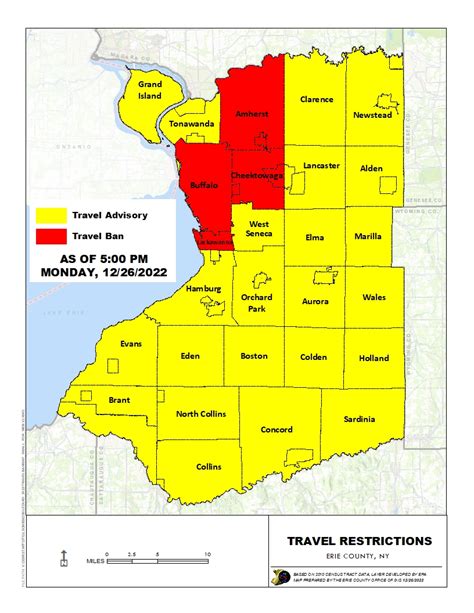Erie county travel ban update. The portal will divide workers into a 3-tiered system, and only certain types of businesses will be considered essential, and will be reevaluated every year. To qualify, organizations need to fill out a form and submit it to Erie County. Drivers who are found on the roads during a travel ban who are not regarded as essential could be charged ... 