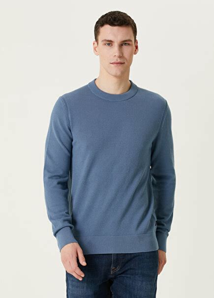 Erkek Triko Modelleri Mavi. 