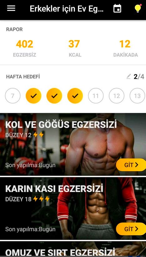 Erkekler için Ev Egzersizi 17+ App Store.