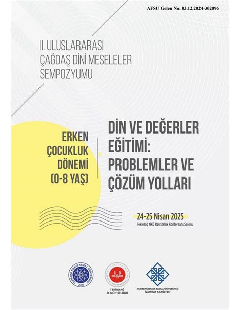 Erken Çocukluk Dönemi (0-8 Yaş)’ Konulu ‘II. Uluslararası . 