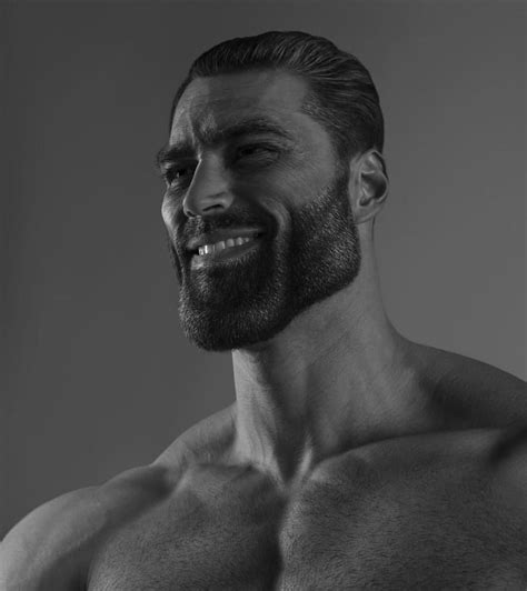 Ernest gigachad. GigaChad is the nickname of a model or bodybuilder featured in a series of black-and-white photographs. Thanks to his luscious beard and bulging muscles, he embodies a real-life action figure.... 