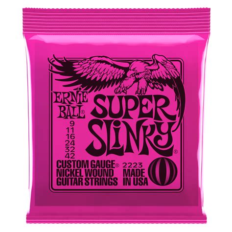 Ernie Ball Super Slinky 2223 (9-42) Nickel Wound Electric Guitar ...