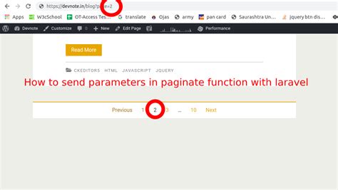 Error Call to a member function paginate() on string