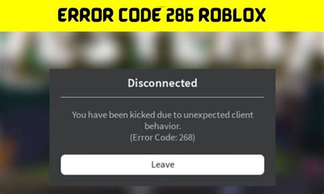 Error Code 286 Roblox {April2022} Explore The New Ideas Here!