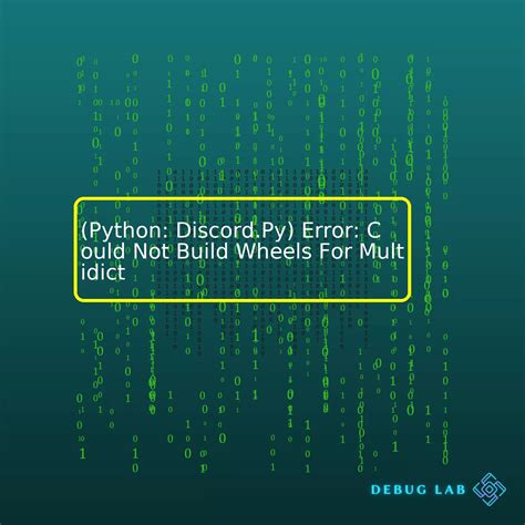 Error Could Not Build Wheels For Pycairo Debug Lab