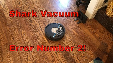 Error Number 4 Shark Robot, There are power switches on the Shark robot  vacuums, on the