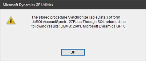 Error Upgrading to Microsoft Dynamics GP Fall 2024 Release