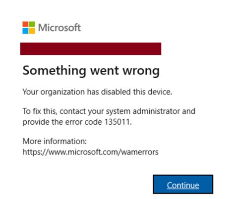 Error code 135011. .  ...
