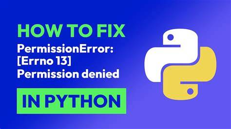 Error errno 13 permission denied python venv windows.  2.  May 23, 2023 · Th...