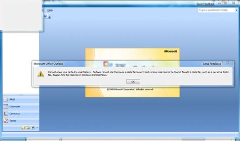 Error in Outlook 2007 - Windows 7 Forums