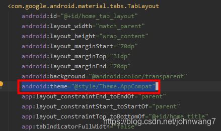 Error inflating class com google android material tabs tablayout.  These code works on a...