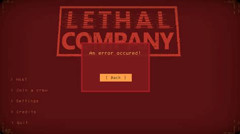 Error occurred lethal company. Things To Know About Error occurred lethal company. 