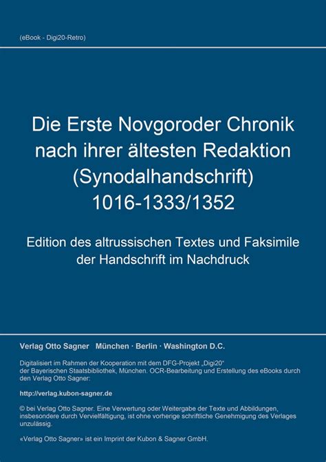 Erste novgoroder chronik nach ihrer ältesten redaktion (synodalhandschrft) 1016 1333/1352. - Friedrich nietzsche, willen zur macht und mythen des narziss.