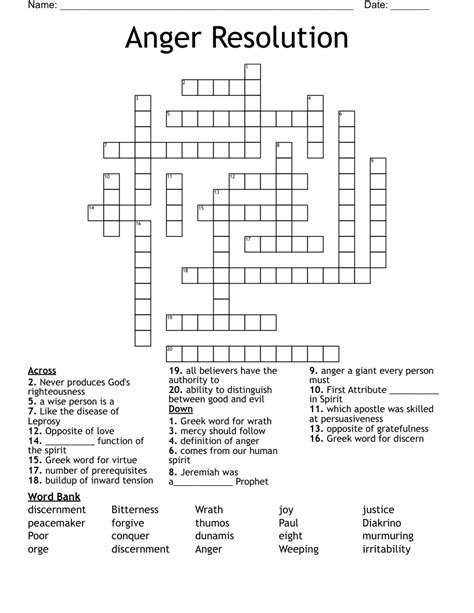 Unrestrained Anger Crossword Clue Answers. Find the latest crossword clues from New York Times Crosswords, LA Times Crosswords and many more. ... Erupts in anger 3% 4 RAGE: Intense anger 3% 11 EXTRAVAGANT: Immoderate, unrestrained 2% 7 RAMPAGE: Riot's anger engulfing a politician .... 