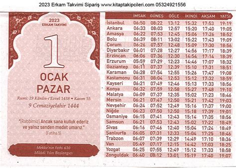 Erzincan Namaz Vakitleri Türkiye - Erzincan Temkinli Namaz Vakitleri 2023 Takvim Diyanet Temkinli Takvim İmsak 05:27 05:10 İmsak Sabah 05:27 05:30 Sabah Güneş 06:49 06:48 Güneş Öğle 12:40 12:45 Öğle İkindi 15:47 15:55 İkindi Akşam 18:20 18:22 Akşam Yatsı 19:37 19:49 Yatsı Kible 00:00 12:32 Kible Farkı Temkinsiz Temkinli FarkıDiyanet namaz takvimine göre ILIÇ - ERZINCAN - Türkiye namaz vakitleri.