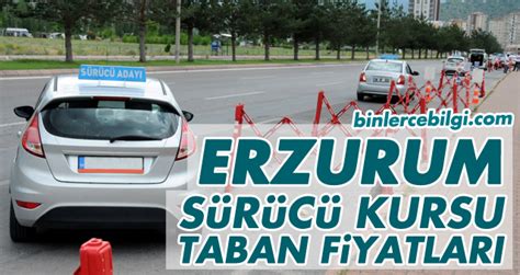 Erzurum tema sürücü kursu fiyatları