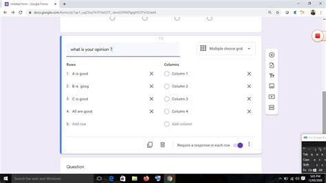 Escala Linear Google Forms EDUCA