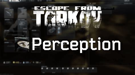 Escape from tarkov perception skill.  Improves aiming concentration and makes detection ...
