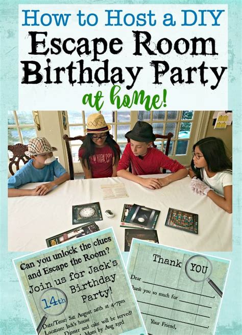 Escape room birthday party. Planning a kids’ birthday party can be a fun and exciting experience, but it can also be overwhelming if you don’t know where to start. Thankfully, orientaltrading.com is here to h... 