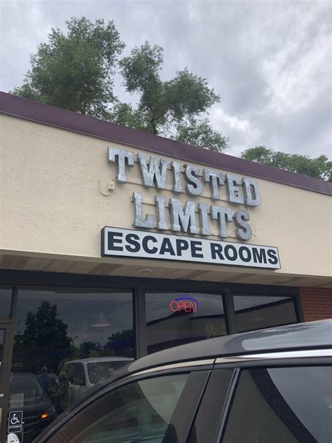  Twisted Limits Escape Rooms presents its own unique spin on the live-action entertainment craze sweeping the nation. Step into immersive, fully realized environments that hold their own intriguing stories. . 