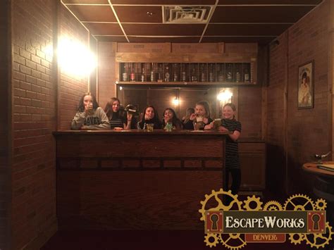 Escape works denver. Denver escape room challenges at EscapeWorks Denver are diverse, ranging from pirate ship adventures to ancient mysteries, casino heists, and clandestine speakeasies. Our rooms cater to puzzle solvers of all stripes and colors. ... Working in an escape room necessitates that team members come together to solve problems. Each … 