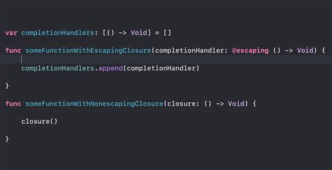 Escaping completion handler swift.  It&rsquo;s a complete course on closures and completion hand...