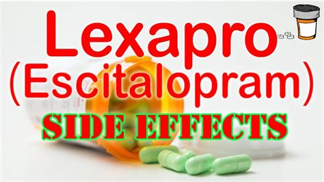 Escitalopram (Lexapro): Basics, Side Effects