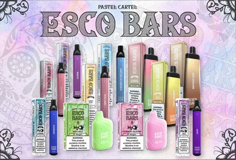 Buying 12? Three of those would be FREE! Pastel Cartel Esco Bars E-Liquid 60mL Product Type: Premium e-juice brands Brand: Pastel Cartel Flavors: Cinnamon Danish, Lemon Cupcake, Tropical Fruits, Watermelon Ice. Available Nicotine Strengths: Pastel Cartel flavors are available in 3mg, 6mg.. 