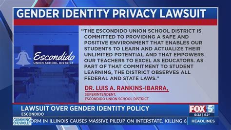 Escondido teachers suing school district over gender identity policy