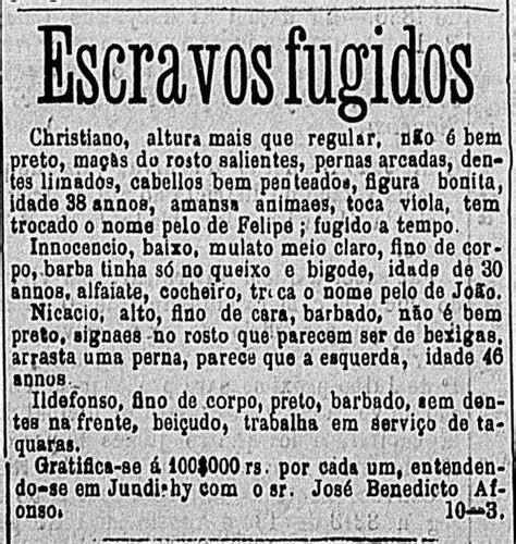 Escravo nos anúncios de jornais brasileiros do século 19. - Sharp z 810 z 820 z 830 compact copier parts guide.