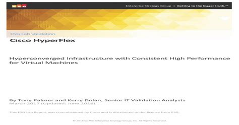 Esg Lab Validation Cisco Hyperflex