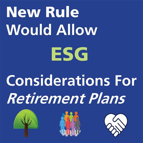 Esg retirement rule. Things To Know About Esg retirement rule. 