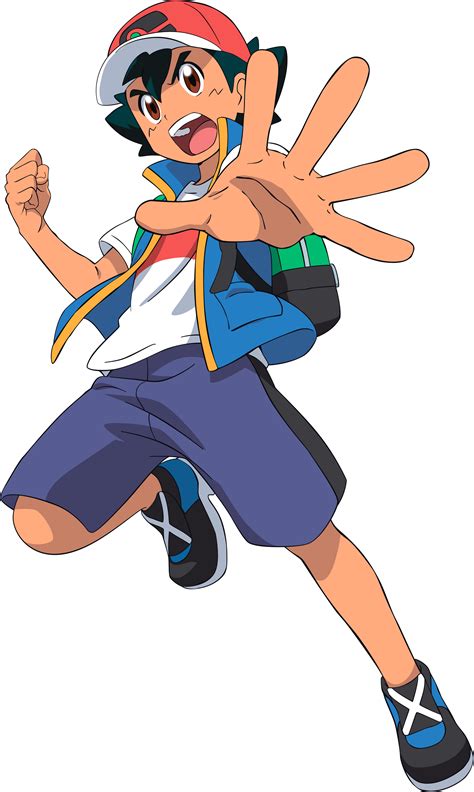 Ash Satoshi Ketchum is the main protagonist of Mt. Silver's Spirit Trainer. Ash wears a red vest with a white collar, a white short sleeve undershirt, baggy blue jeans and a pair of red and white sneakers. He wears a usual red hat on his head and a blue magatama necklace around his neck. He wears a Mega Ring on his right middle finger. He will sometimes wear his Z-Power Ring on his left wrist .... 