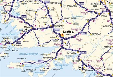 Eskişehir muğla yol haritası