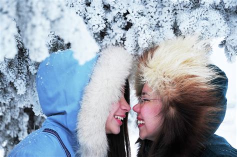 Eskimo kiss. Apr 24, 2016 · Confused about the word Eskimo? It's a commonly used term referring to the native peoples of Alaska and other Arctic regions, including Siberia, Canada and Greenland. It comes from a Central ... 