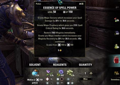 Eso potion of spell power. This build relies on self-buffed Empower to push your heavy attack damage as high as possible and Daedric Prey to maximise DPS from your pets, overall creating an overpowered magicka sorcerer with infinite sustain and high DPS. Rotation. Start on the back bar, buff with Boundless Storm, and drink a potion. 