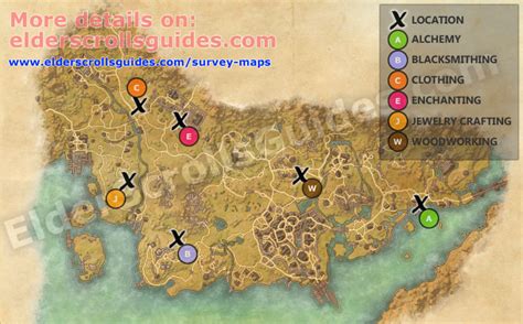Location of Blacksmith Survey Bangkorai in Elder Scrolls Online