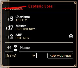 Esoteric lore pf2e. Unlike a normal Lore skill, you use Charisma as your modifier on Esoteric Lore checks. You also gain the Dubious Knowledge skill feat. At 3rd level, you become an expert in Esoteric Lore; at 7th level, you become a master in Esoteric Lore; and at 15th level, you become legendary in Esoteric Lore. First Implement and Esoterica 