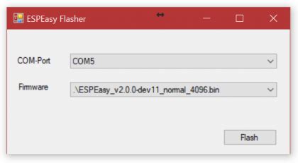 Esp easy flasher exe.  Ca c&rsquo;est la 1ere &eacute;tape.  Schlie&szlig;e nun deinen Mikrocont...
