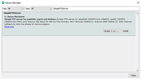 Esp ftp server lib.  SimpleFTPServer Library 3.  Hallo, Die Idee, per ftp auf d...