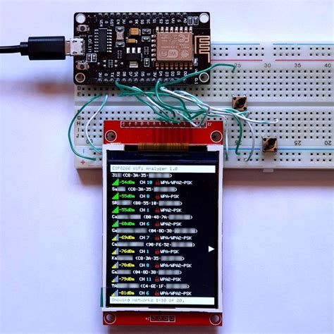 Esp32 wifi analyzer.  WiFi Access Point with DNS support.