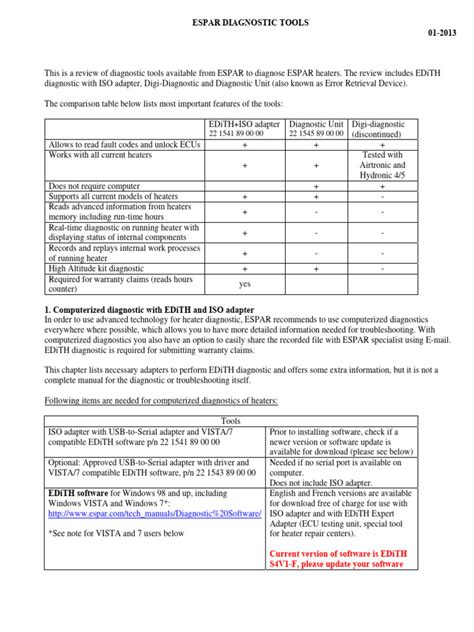 Espar d5 fault codes.  The ability to print out an ECU extraction is only ...