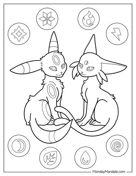 Espeon Coloring