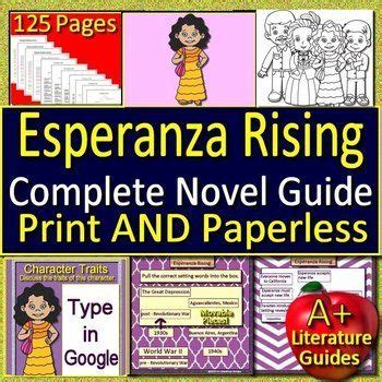 Esperanza rising common core aligned literature guide by amy green. - Te espero en eslava tomando café.