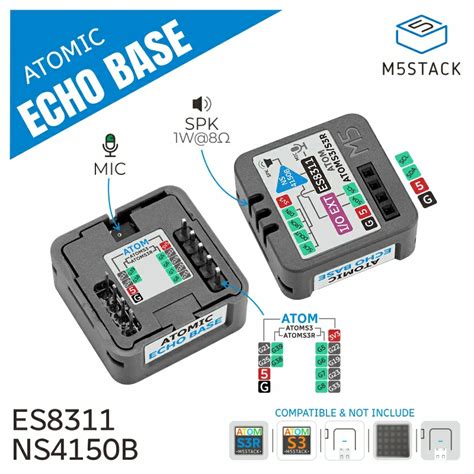 Esphome es8311.  Description Atomic Echo Base is a voice recognition base desig...